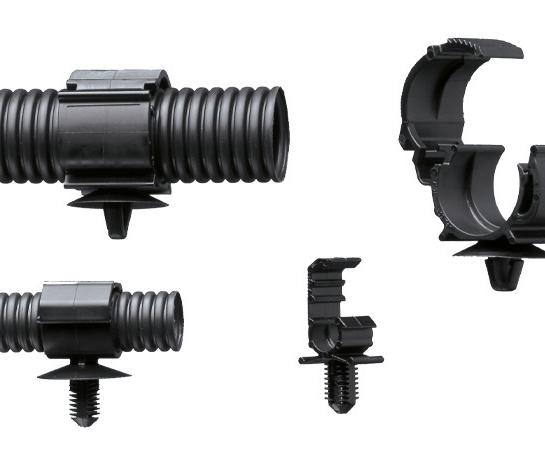 Corrugated tube clip FWH