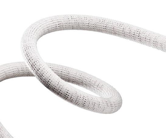 Isocorr S – Corrugated tubing with polyester knitted hose, monofil with silicone coating