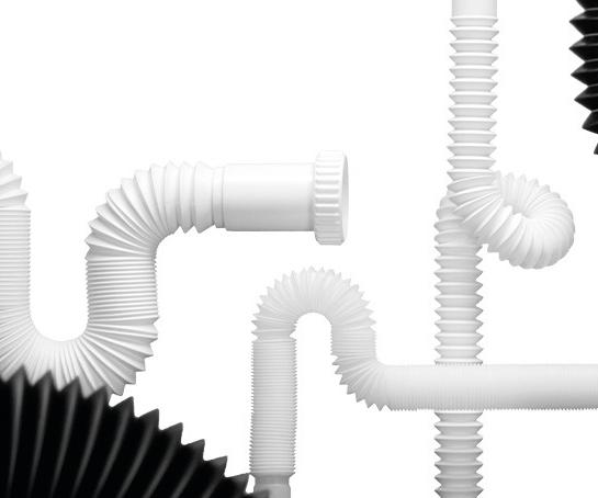 Siphon hose for plumbing