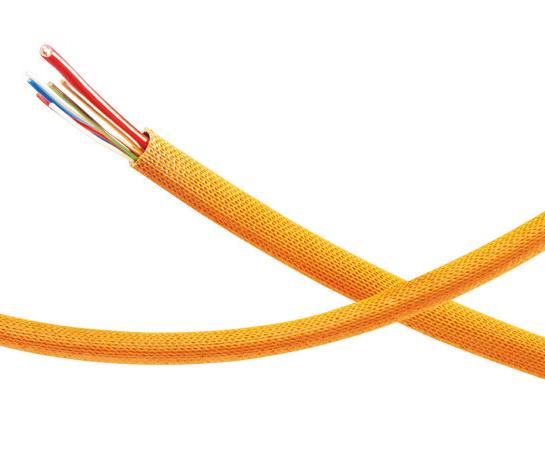 GA1/GA2 Soft – Glass fiber aramid braided hose, flexible with aramid knitting and special impregnation