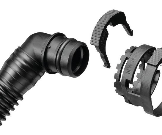 Low pressure connectors angled
