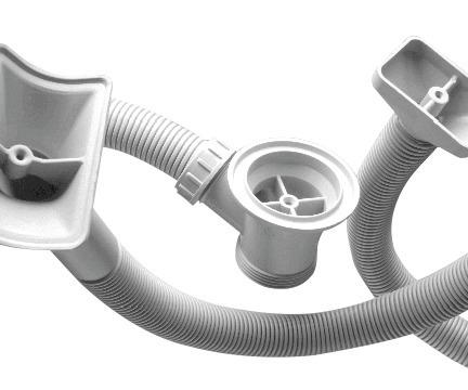 Siphon hose for plumbing