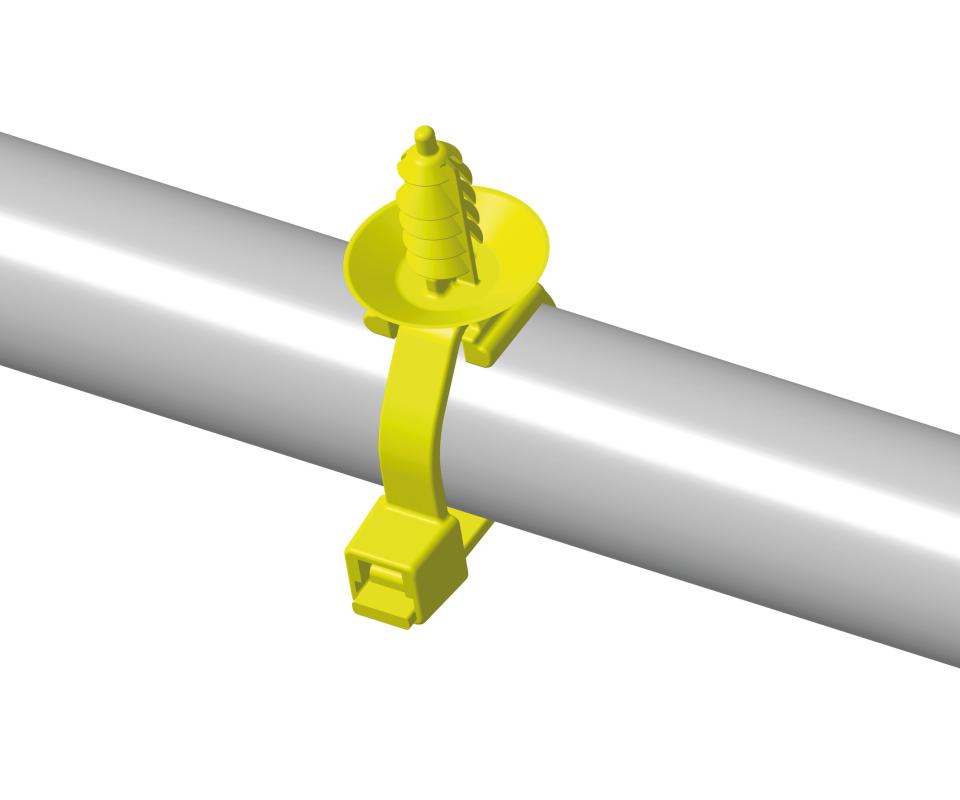 Securely lockable fixing elements