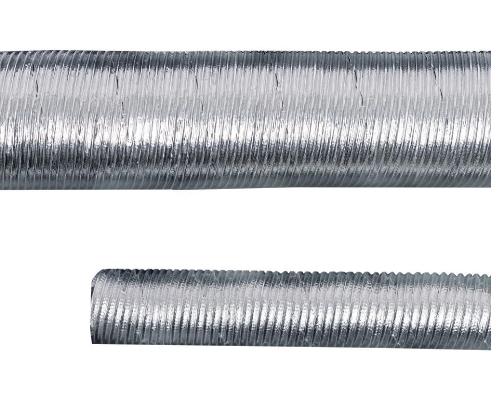 FAP W – Glasseidengewebeschlauch mit Aluminiumummantelung, formstabil