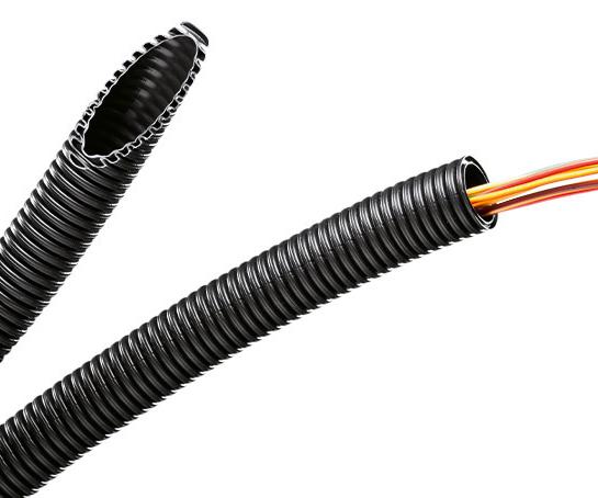 Corrugated tubing with smooth inner layer