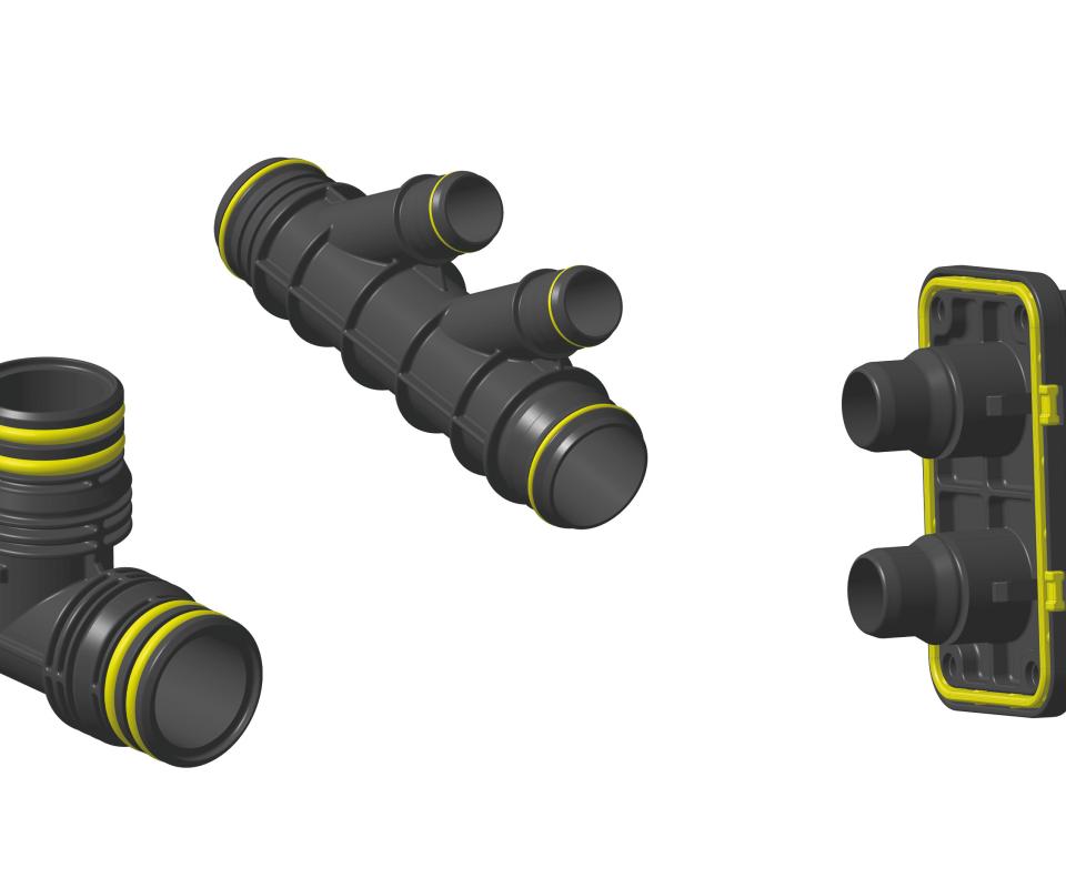 Form-fitting connection elements