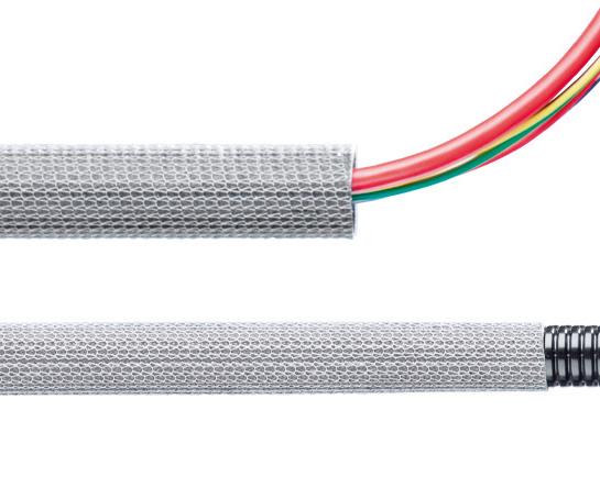 HTP – Glass fiber braided hose with monel knitting and silicone impregnation