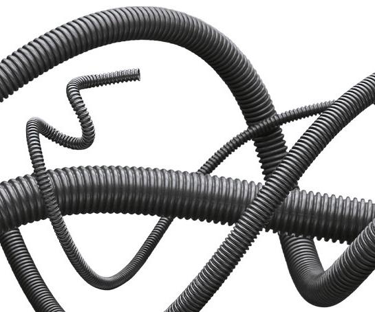 High-temperature standard profile corrugated tubing