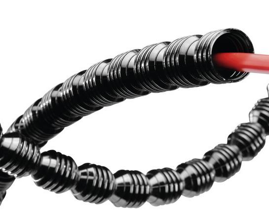 Corrugated tubing with integrated spacer