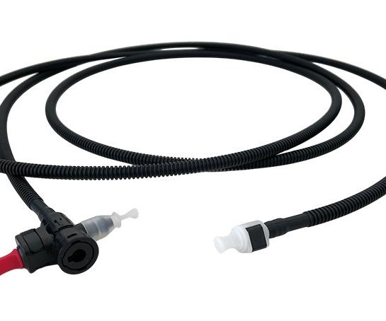 Corrugated tubing with T-connector
