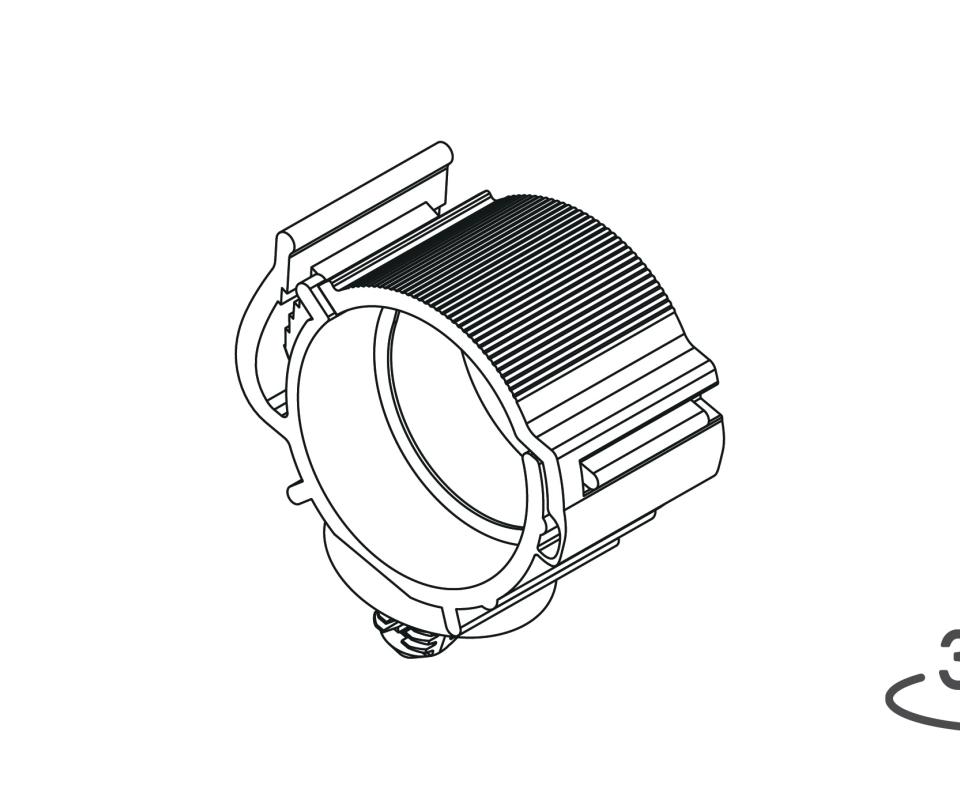 Corrugated tube clip FWH