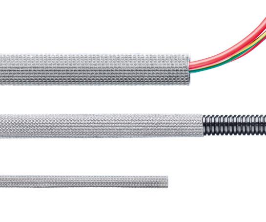 MTP – Glass fiber braided hose with V2A knitting and silicone impregnation
